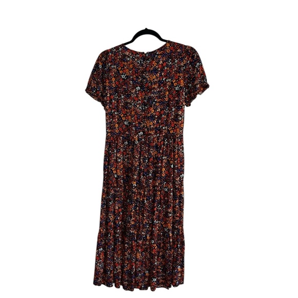 J. Crew Floral Tiered Short Puff Sleeve Dress Size XS - Picture 5 of 11